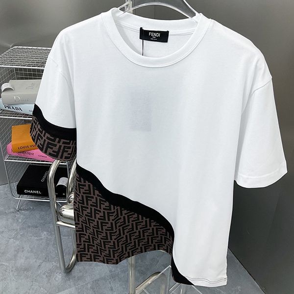 素敵な フェンディ ホワイトジャージー Tシャツ コピー fey08198
